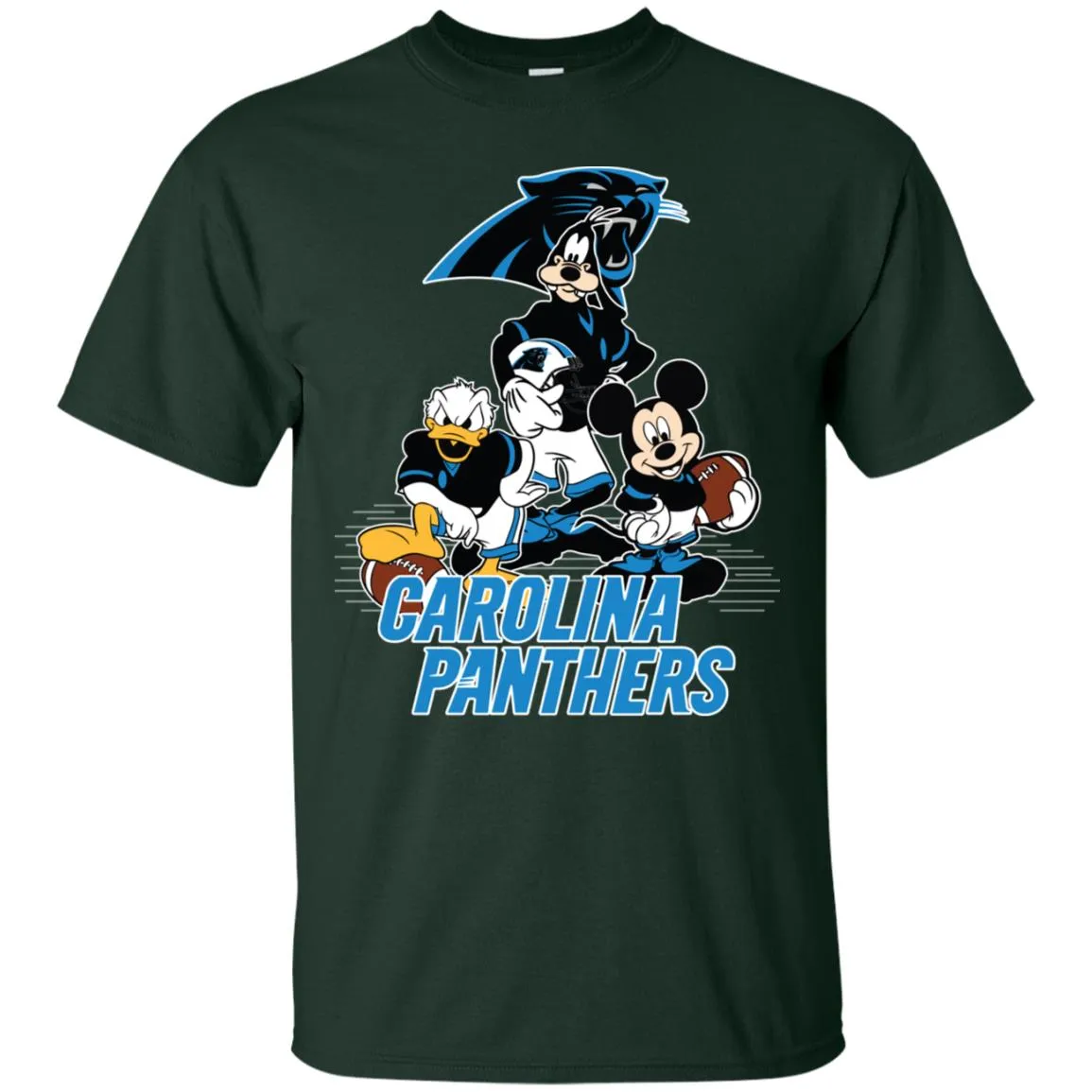 Mickey Mouse Carolina Panthers American Football Nfl Sports Shirt