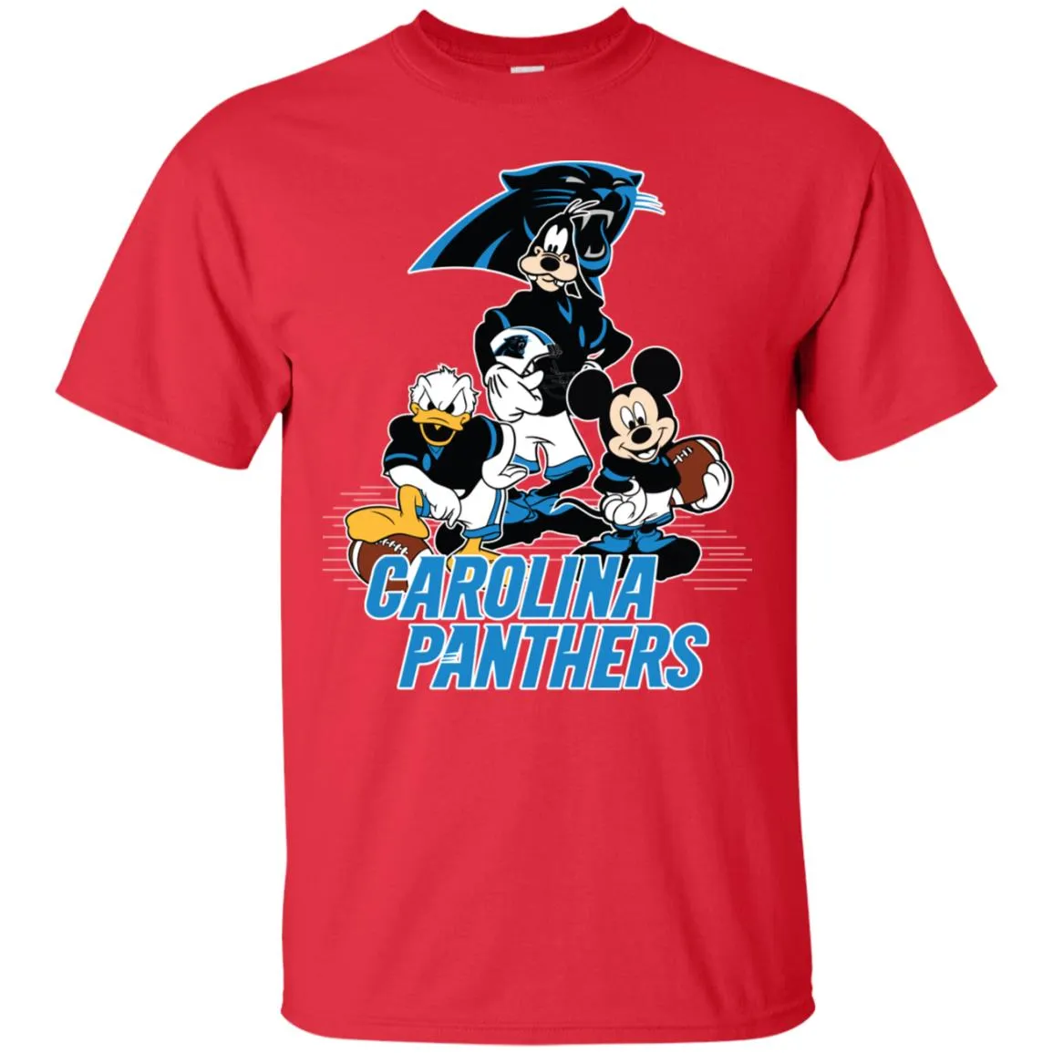 Mickey Mouse Carolina Panthers American Football Nfl Sports Shirt