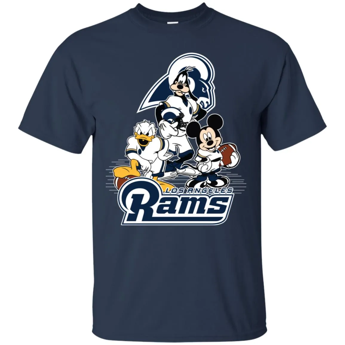 Mickey Mouse Los Angeles Rams American Football Nfl Sports Shirt