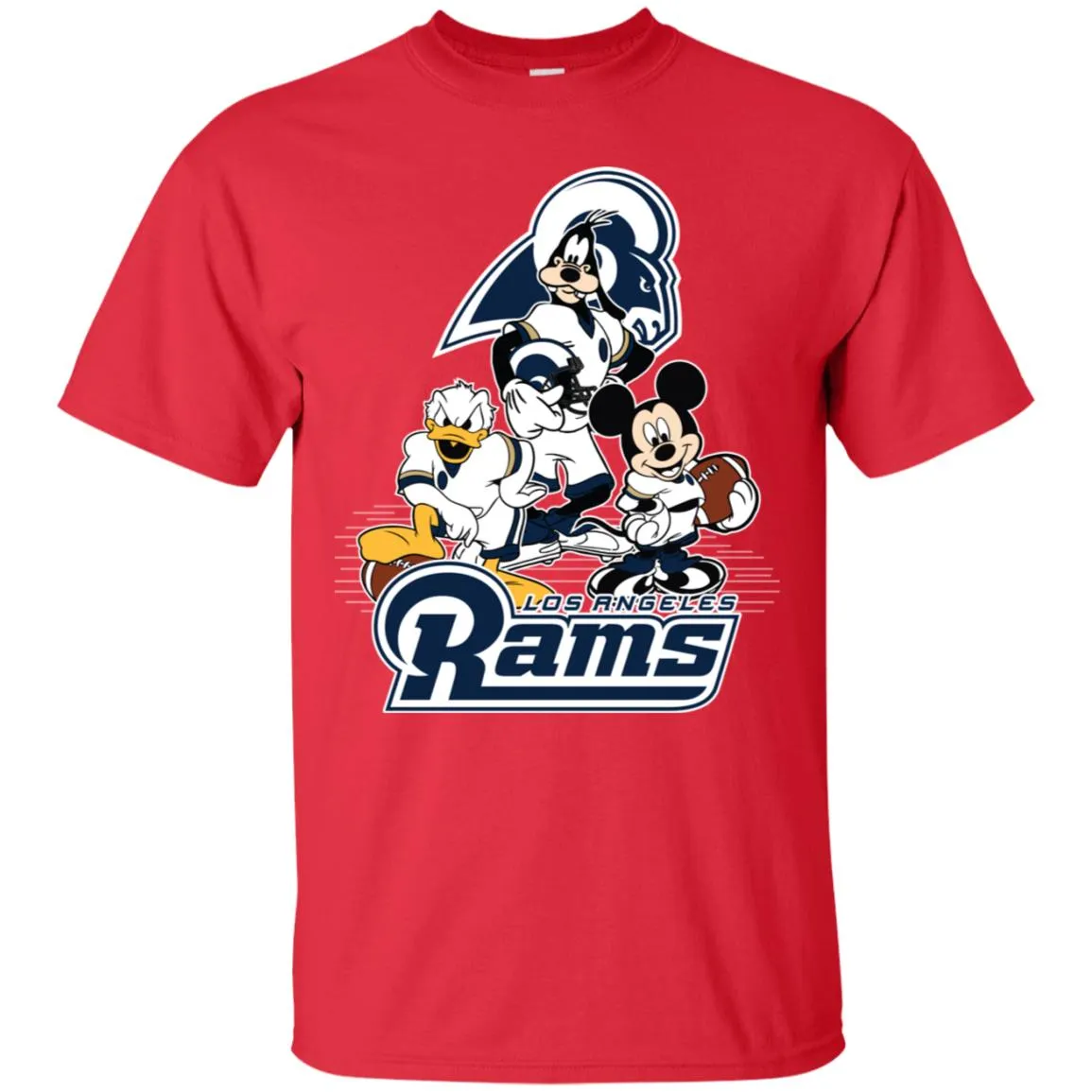 Mickey Mouse Los Angeles Rams American Football Nfl Sports Shirt