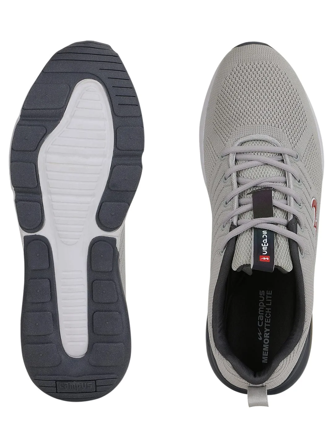 MIKE N Grey Men's Running Shoes