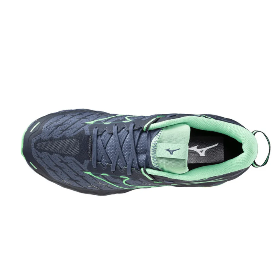 Mizuno Men's Wave Mujin 10 Running Shoes in Vintage Indigo/Neo Mint/India Ink SS25