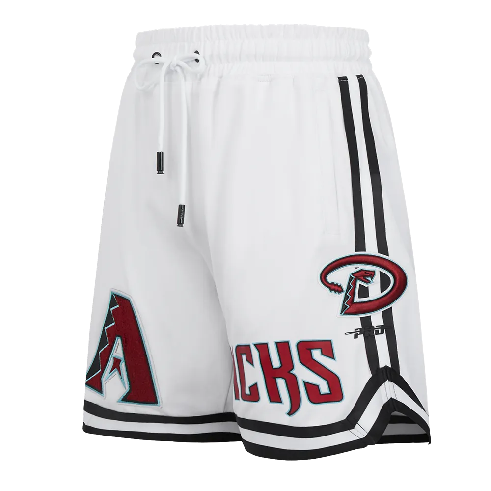 MLB ARIZONA DIAMONDBACKS CLASSIC CHENILLE MEN'S SHORT (WHITE / BLACK / WHTE)