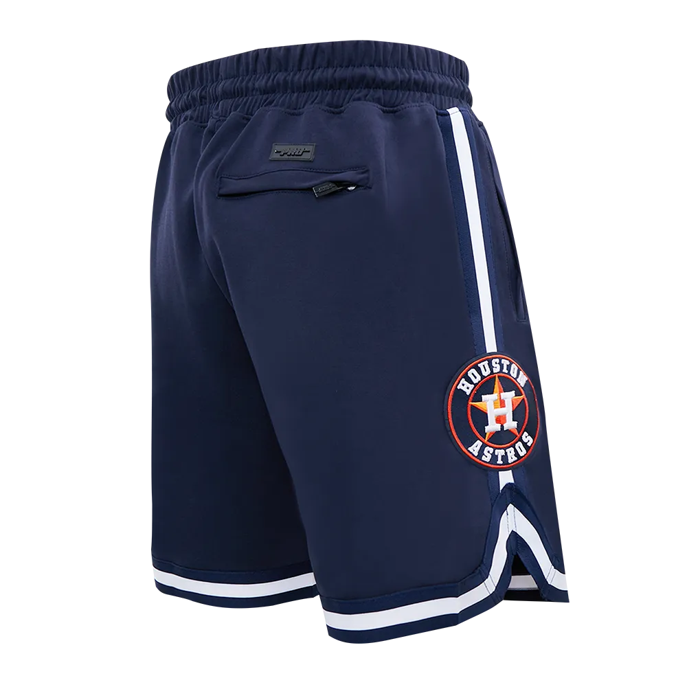 MLB HOUSTON ASTROS CLASSIC CHENILLE MEN'S SHORT (MIDNIGHT NAVY/ORANGE)