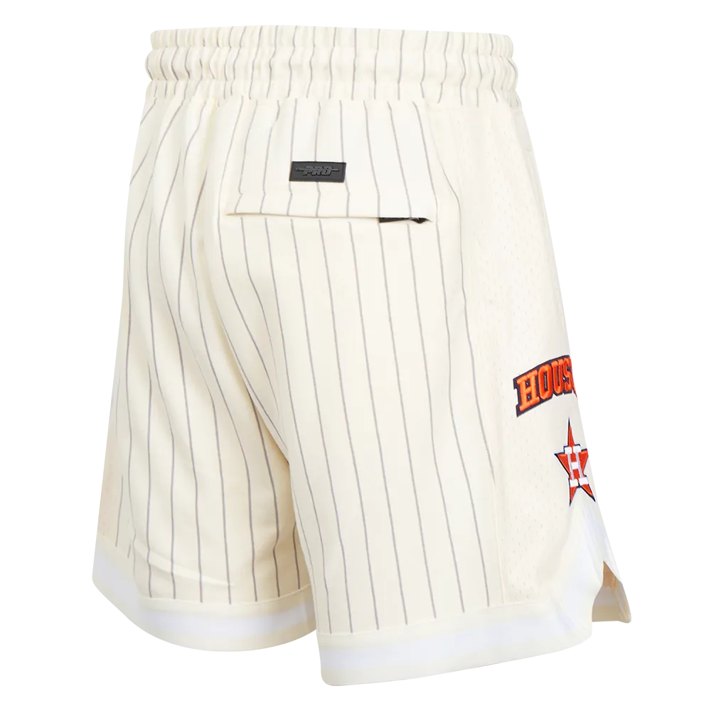 MLB HOUSTON ASTROS PINSTRIPE RETRO CLASSIC MEN'S DK 2.0 SHORT (EGGSHELL/ GREY)