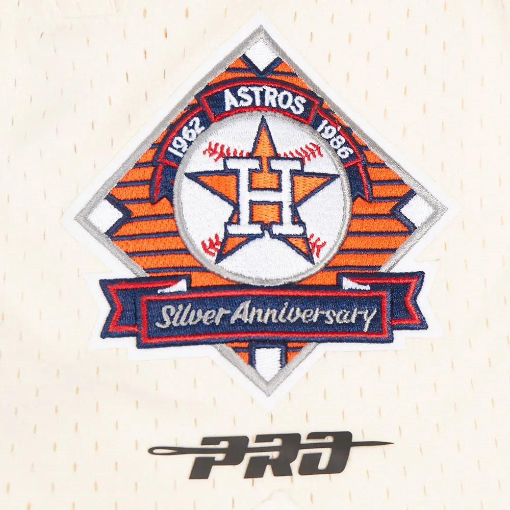 MLB HOUSTON ASTROS PINSTRIPE RETRO CLASSIC MEN'S DK 2.0 SHORT (EGGSHELL/ GREY)