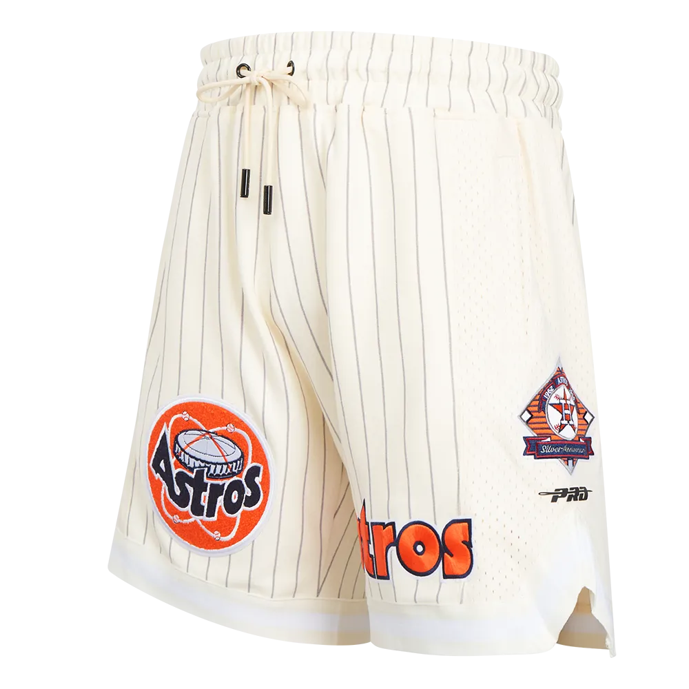 MLB HOUSTON ASTROS PINSTRIPE RETRO CLASSIC MEN'S DK 2.0 SHORT (EGGSHELL/ GREY)