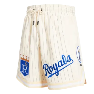 MLB KANSAS CITY ROYALS PINSTRIPE RETRO CLASSIC MEN'S DK 2.0 SHORT (EGGSHELL/ GREY)