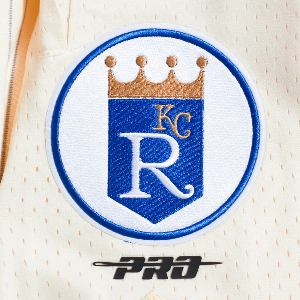 MLB KANSAS CITY ROYALS PINSTRIPE RETRO CLASSIC MEN'S DK 2.0 SHORT (EGGSHELL/ GREY)