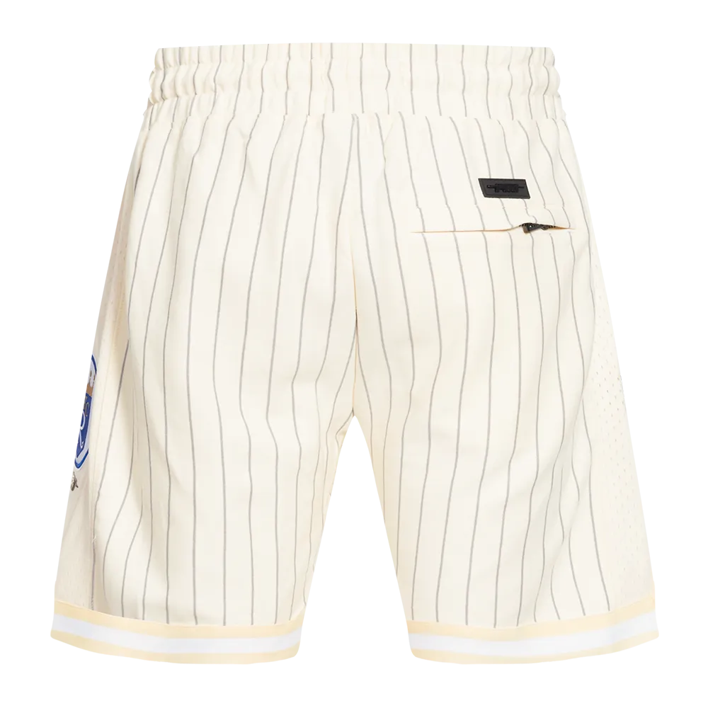 MLB KANSAS CITY ROYALS PINSTRIPE RETRO CLASSIC MEN'S DK 2.0 SHORT (EGGSHELL/ GREY)