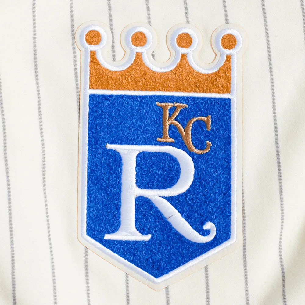MLB KANSAS CITY ROYALS PINSTRIPE RETRO CLASSIC MEN'S DK 2.0 SHORT (EGGSHELL/ GREY)