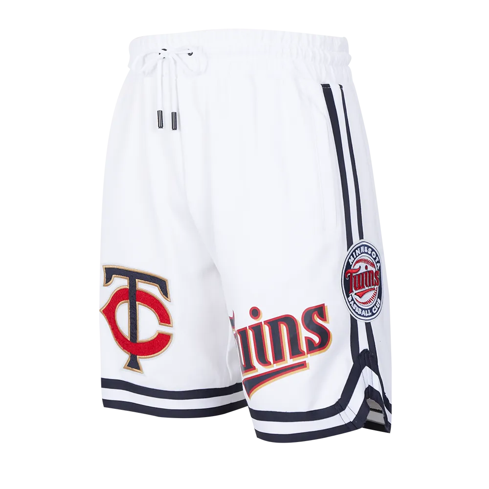 MLB MINNESOTA TWINS CLASSIC CHENILLE MEN'S SHORT (WHITE)