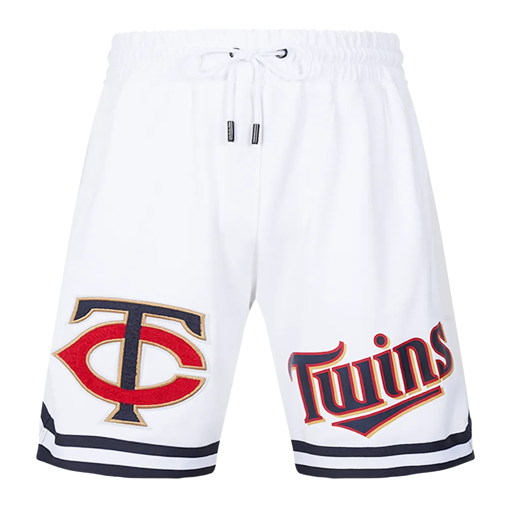 MLB MINNESOTA TWINS CLASSIC CHENILLE MEN'S SHORT (WHITE)