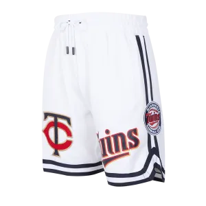 MLB MINNESOTA TWINS CLASSIC CHENILLE MEN'S SHORT (WHITE)
