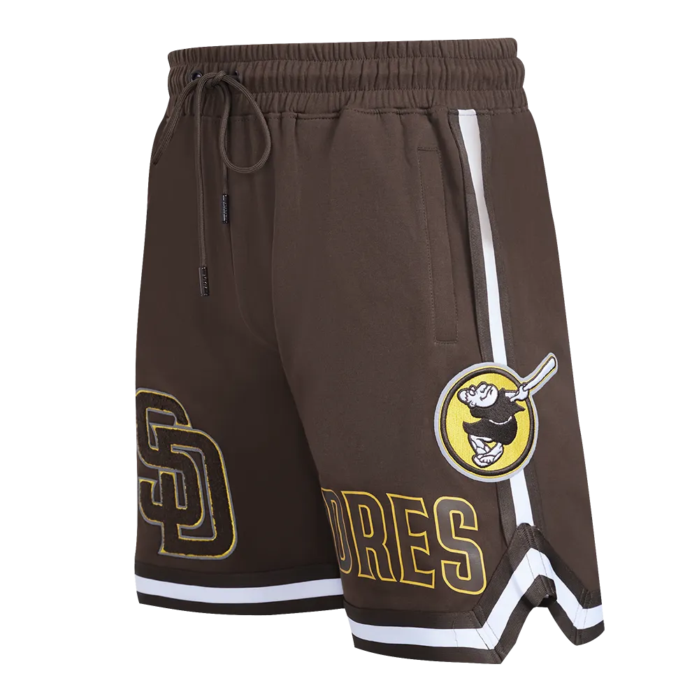MLB SAN DIEGO PADRES CLASSIC CHENILLE MEN'S DK SHORT (BROWN)