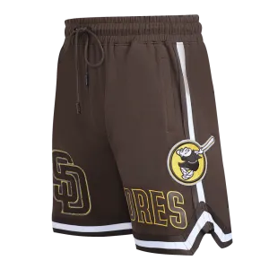 MLB SAN DIEGO PADRES CLASSIC CHENILLE MEN'S DK SHORT (BROWN)