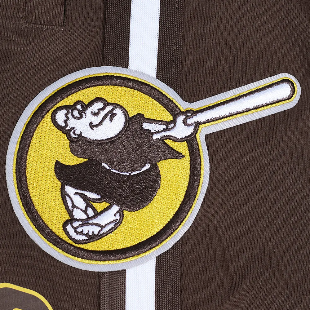 MLB SAN DIEGO PADRES CLASSIC CHENILLE MEN'S DK SHORT (BROWN)