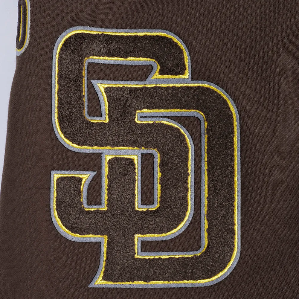 MLB SAN DIEGO PADRES CLASSIC CHENILLE MEN'S DK SHORT (BROWN)