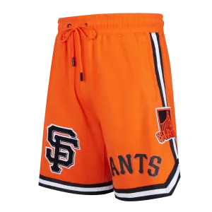MLB SAN FRANCISCO GIANTS CLASSIC CHENILLE MEN'S DK SHORT (ORANGE)
