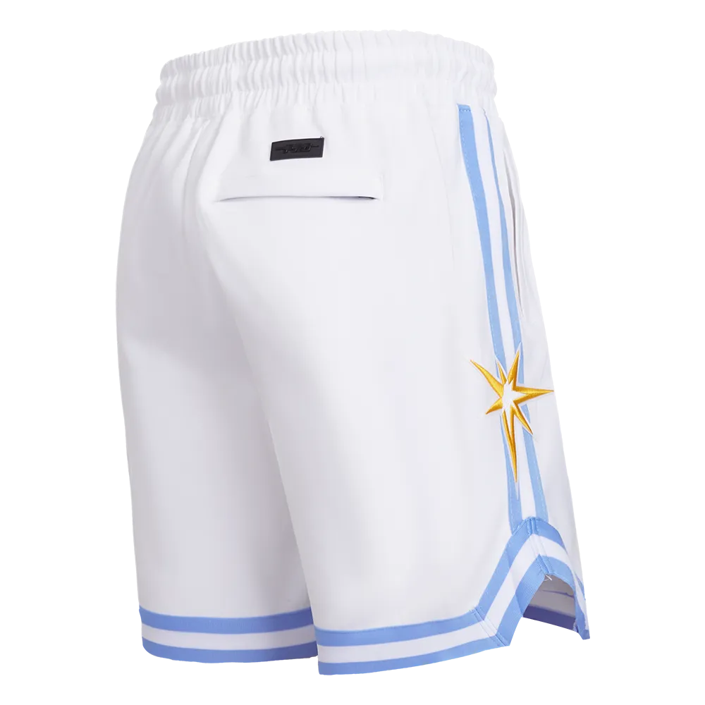 MLB TAMPA BAY RAYS CLASSIC CHENILLE MEN'S SHORT (WHITE)