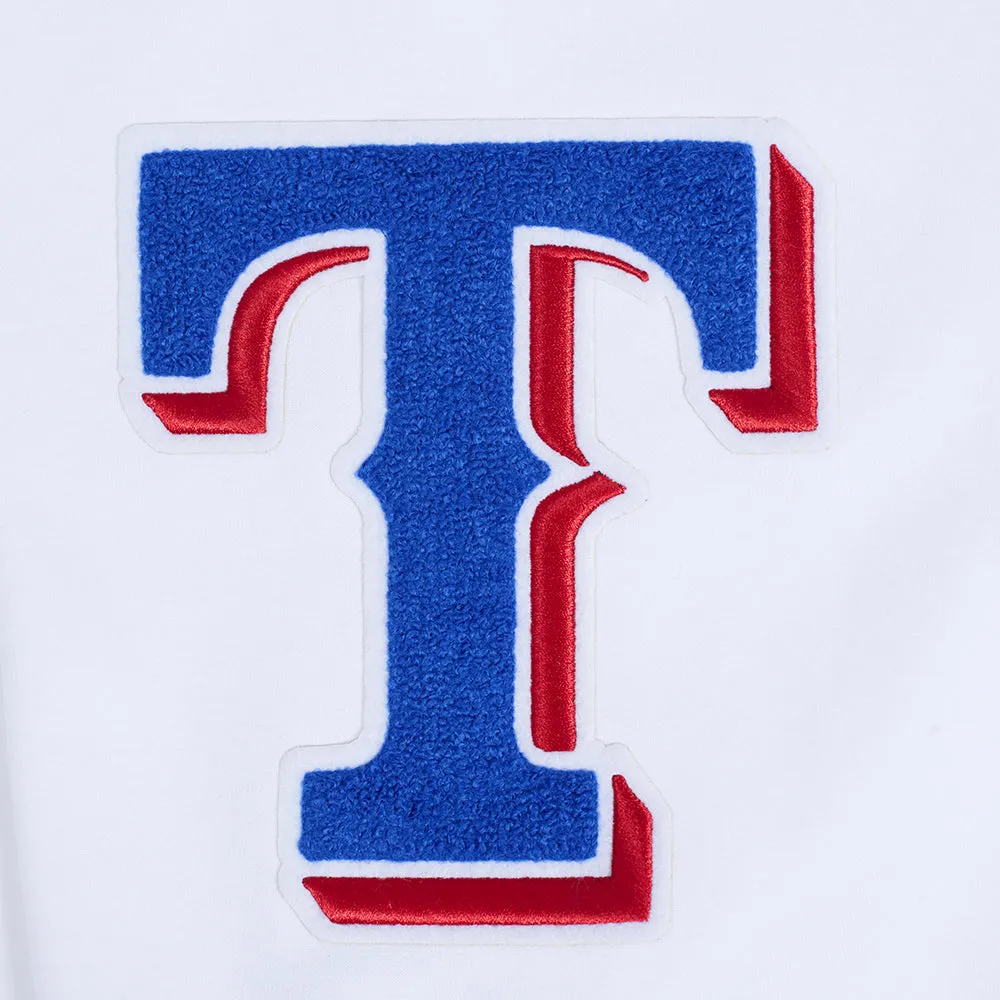 MLB TEXAS RANGERS CLASSIC CHENILLE MEN'S SHORT (WHITE)