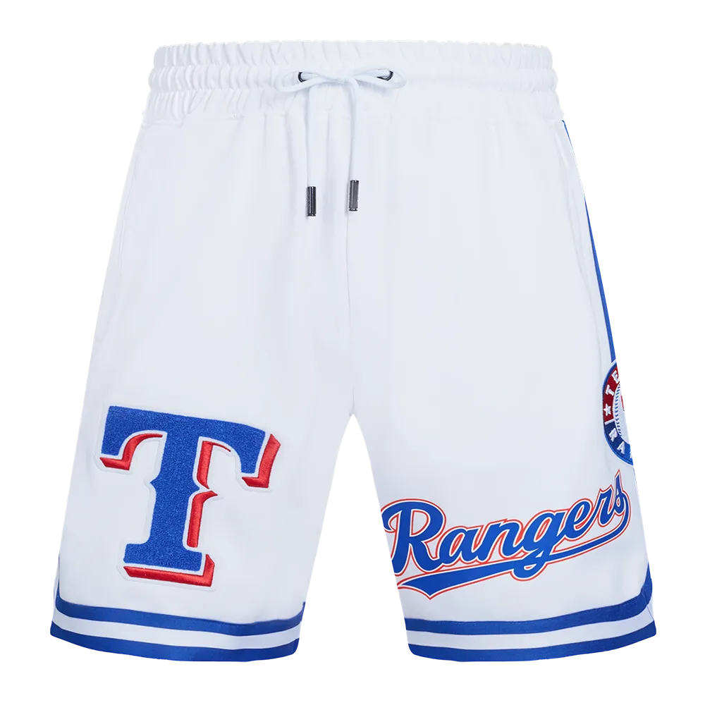 MLB TEXAS RANGERS CLASSIC CHENILLE MEN'S SHORT (WHITE)