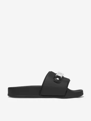 Moschino Girls PVC Logo Slides