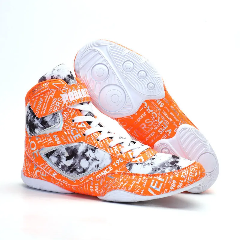 Nathan – High-top Fashion Graffiti Boxing Sneakers