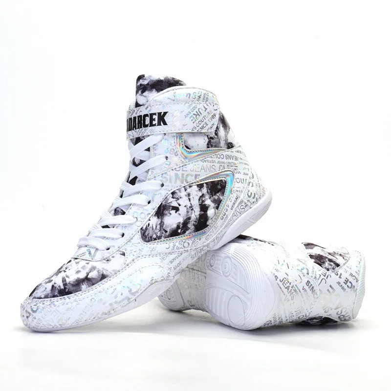 Nathan – High-top Fashion Graffiti Boxing Sneakers