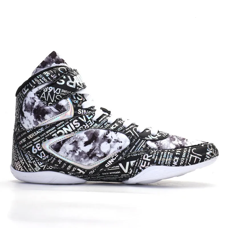 Nathan – High-top Fashion Graffiti Boxing Sneakers