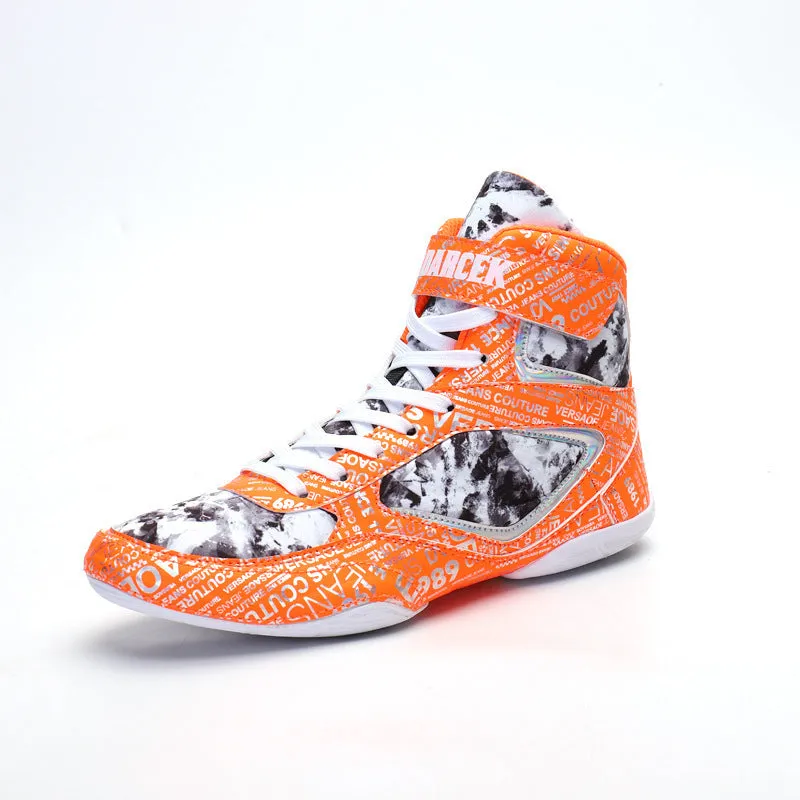 Nathan – High-top Fashion Graffiti Boxing Sneakers