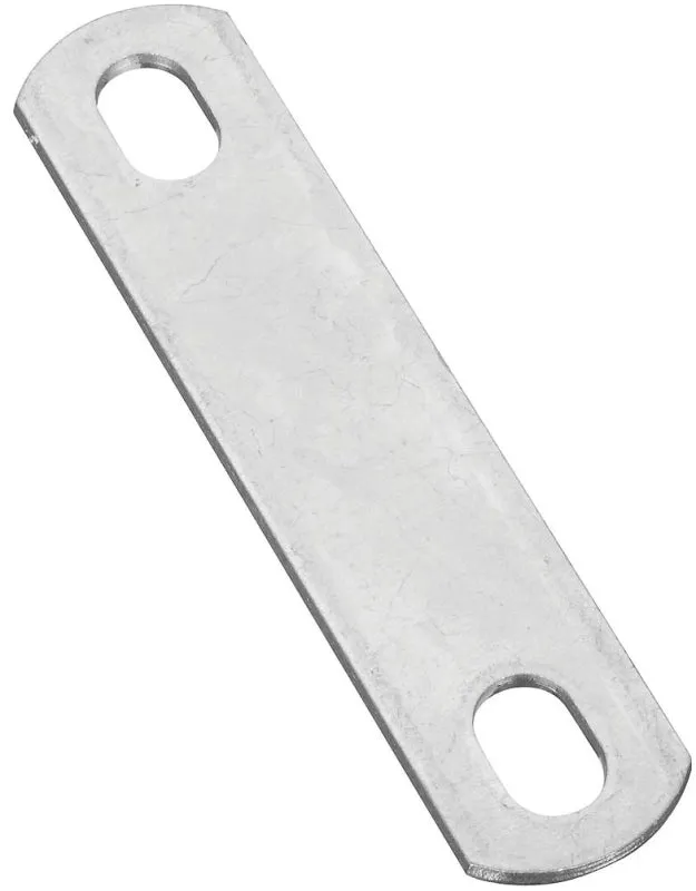 National Hardware 2191BC Series N222-331 U-Bolt Plate, 4.88 in L, 1.02 in W, 0.44 in Bolt Hole, Steel, Zinc :EA: QUANTITY: 10