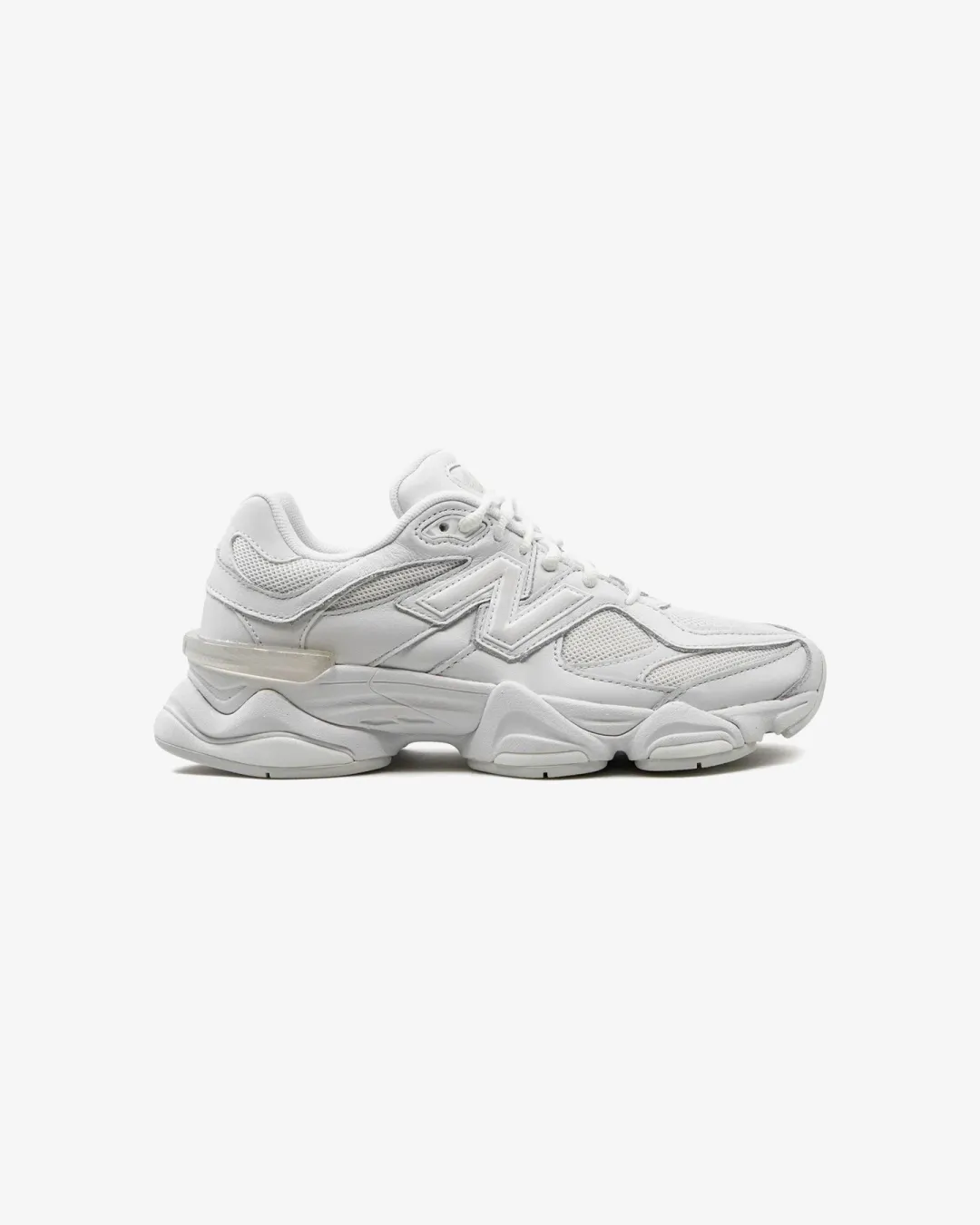 New Balance 9060 Leather-Trimmed Sneakers
