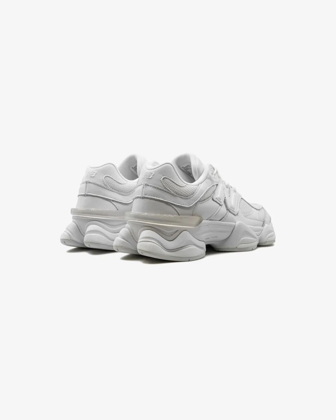 New Balance 9060 Leather-Trimmed Sneakers