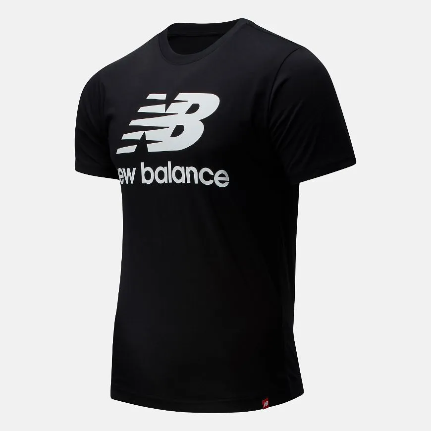 New Balance Essential Stacked Men Lifestyle T-Shirt Black