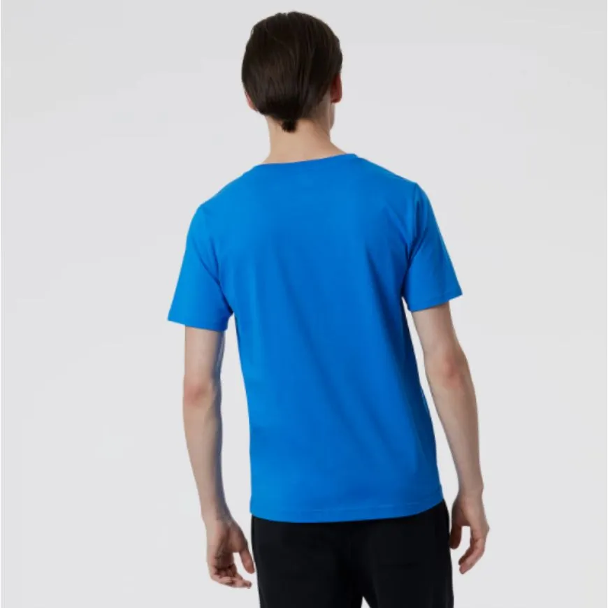 New Balance Essential Stacked Men Lifestyle T-Shirt Serene Blue