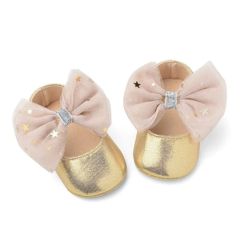 Newborn/Toddler Baby Girls Shoes Soft Crib Anti-slip  Princess baby Shoes