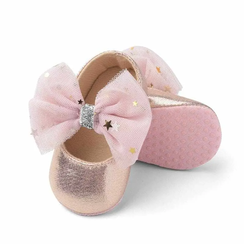 Newborn/Toddler Baby Girls Shoes Soft Crib Anti-slip  Princess baby Shoes
