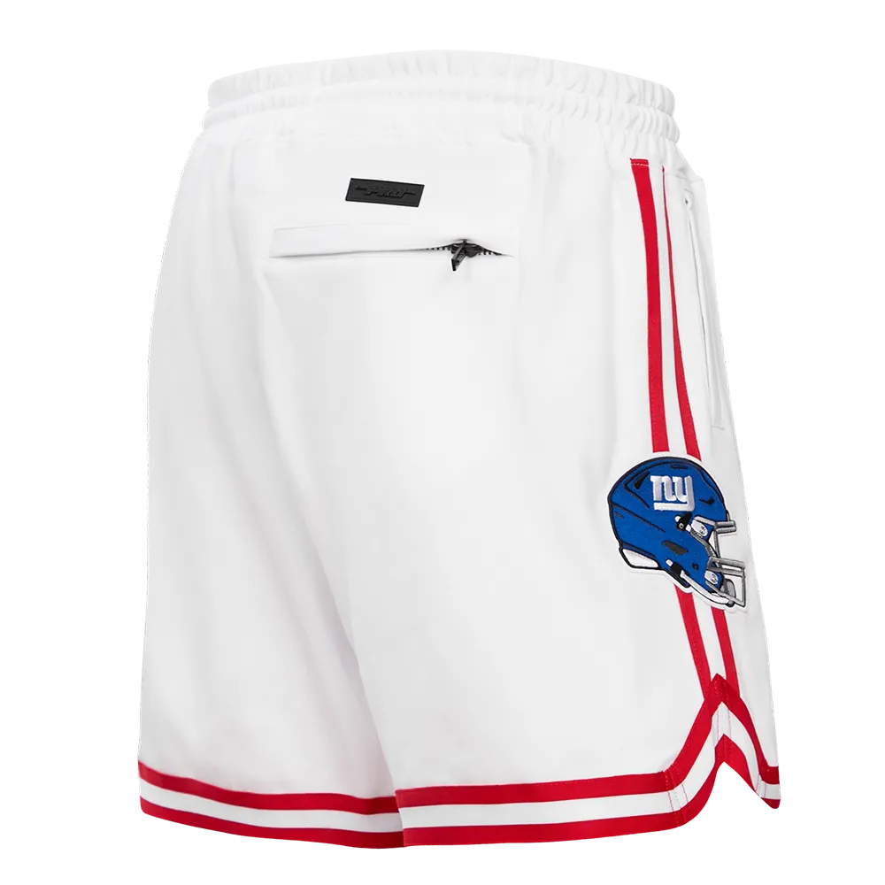 NFL NEW YORK GIANTS CLASSIC CHENILLE MEN'S DK SHORT (WHITE)