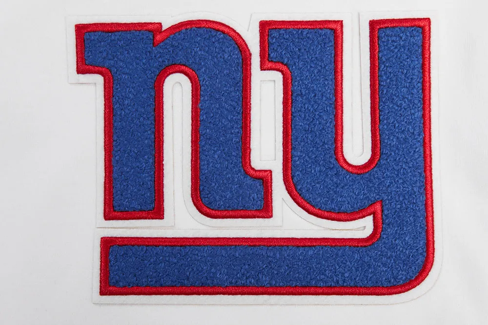 NFL NEW YORK GIANTS CLASSIC CHENILLE MEN'S DK SHORT (WHITE)