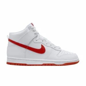 Nike Dunk Hi Retro (White/White-Picante Red-Picante Red)