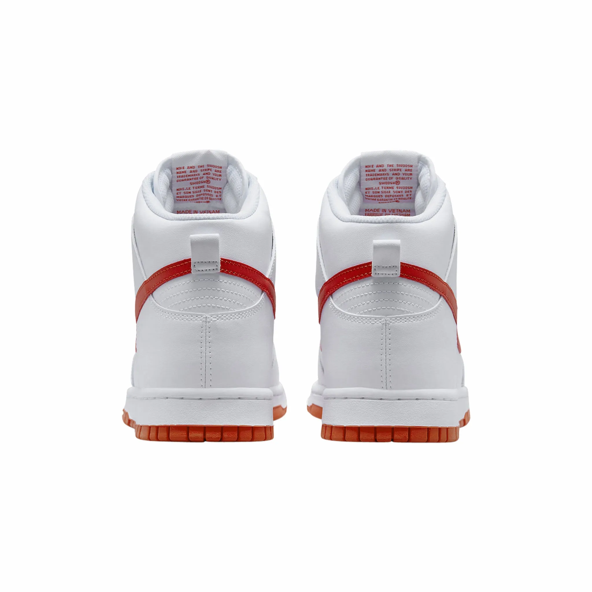 Nike Dunk Hi Retro (White/White-Picante Red-Picante Red)