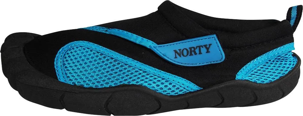 Norty WOMEN'S 5-10 WATER SHOE 5 TOE BLACK TURQUOISE