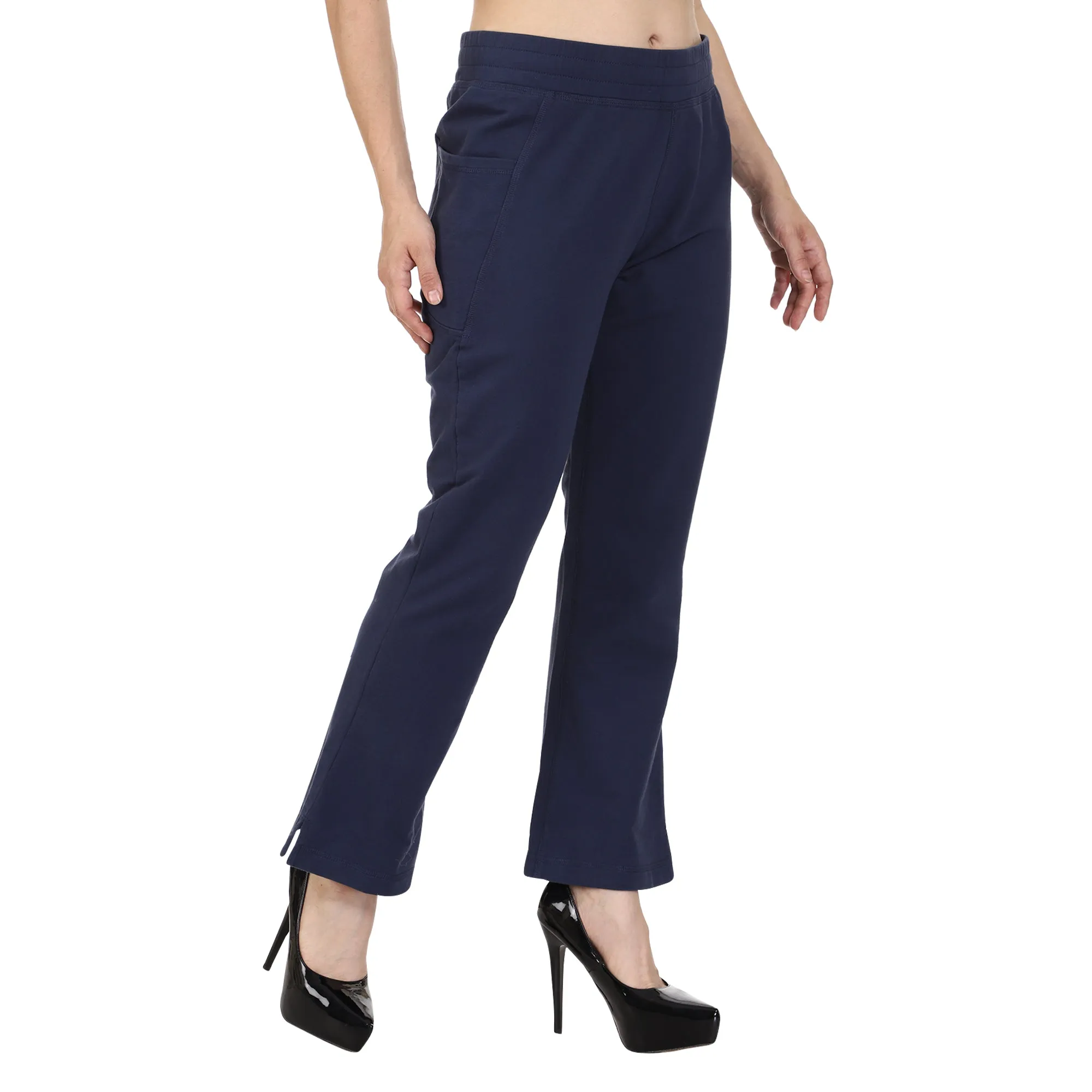 Organic Cotton Women's Flared Bottom Comfort Fit Athleisure Pant