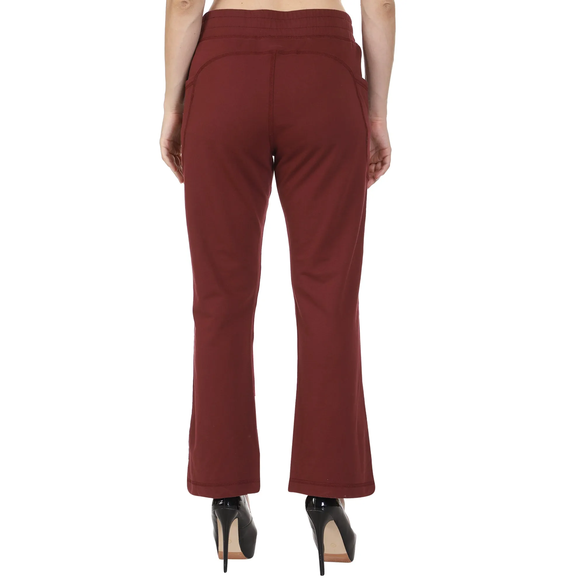 Organic Cotton Women's Flared Bottom Comfort Fit Athleisure Pant