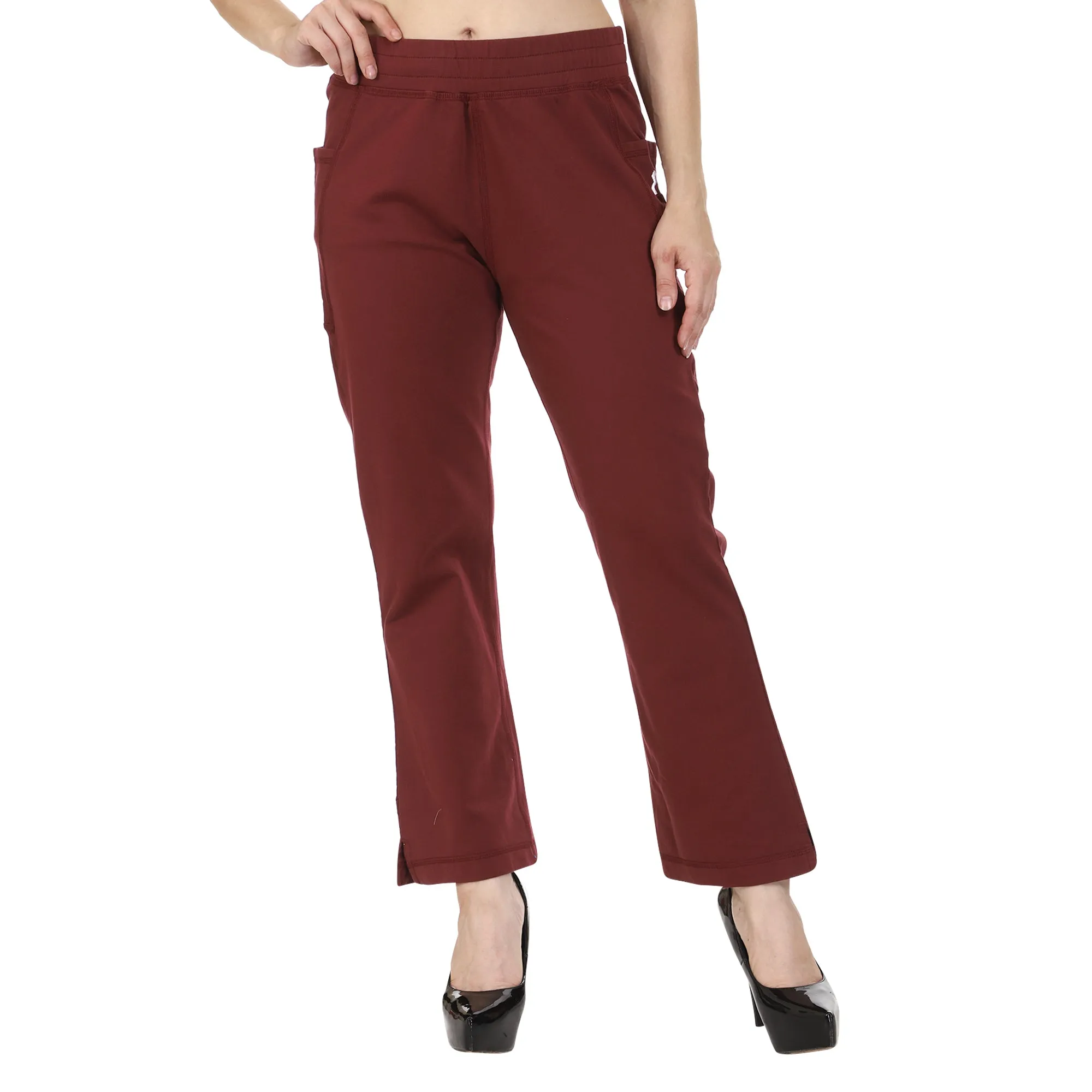 Organic Cotton Women's Flared Bottom Comfort Fit Athleisure Pant