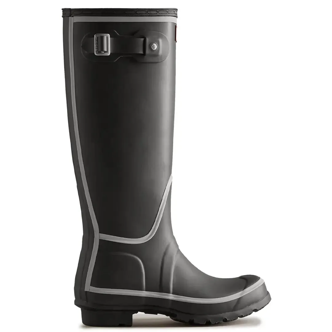 Original Tall Reflective Outline Boot - Black by Hunter