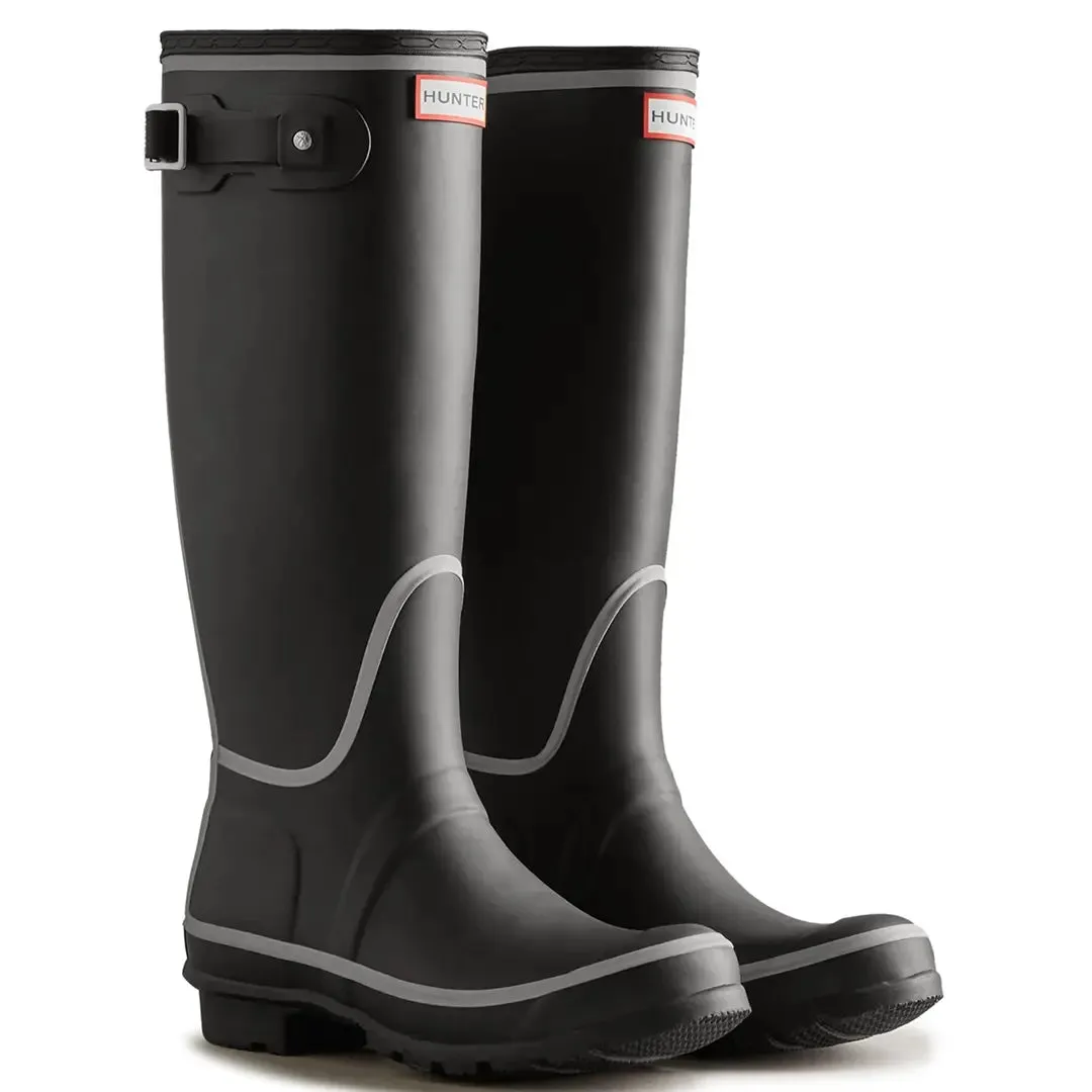 Original Tall Reflective Outline Boot - Black by Hunter