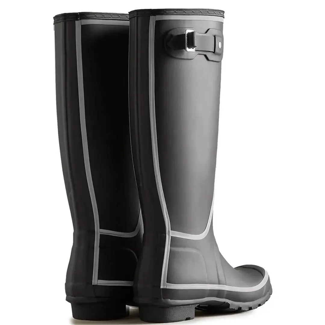 Original Tall Reflective Outline Boot - Black by Hunter