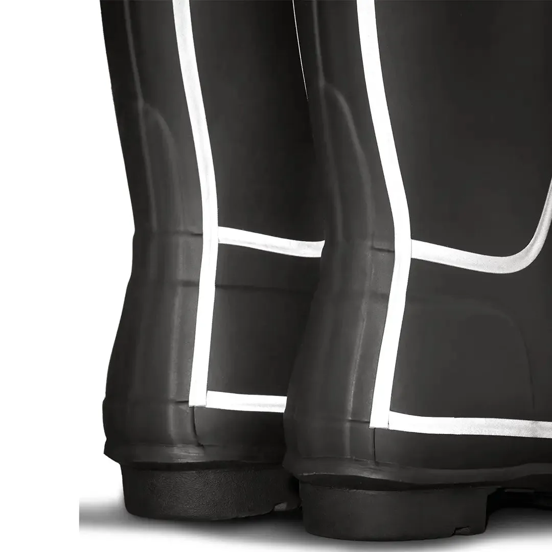 Original Tall Reflective Outline Boot - Black by Hunter
